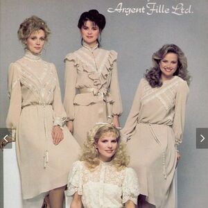 Argent‎ Fille LTD vintage white dress size 7/8